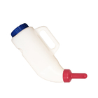 Μικρό μπουκάλι σίτισης μόσχων pe 4l άσπρο χρώμα βαθμός τροφίμων φυσικού λάστιχου