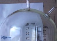 Μετρητής ροής γάλακτος γυαλιού αρμέγοντας αιθουσών ψαροκόκκαλων με το προσαρμοσμένο λογότυπο